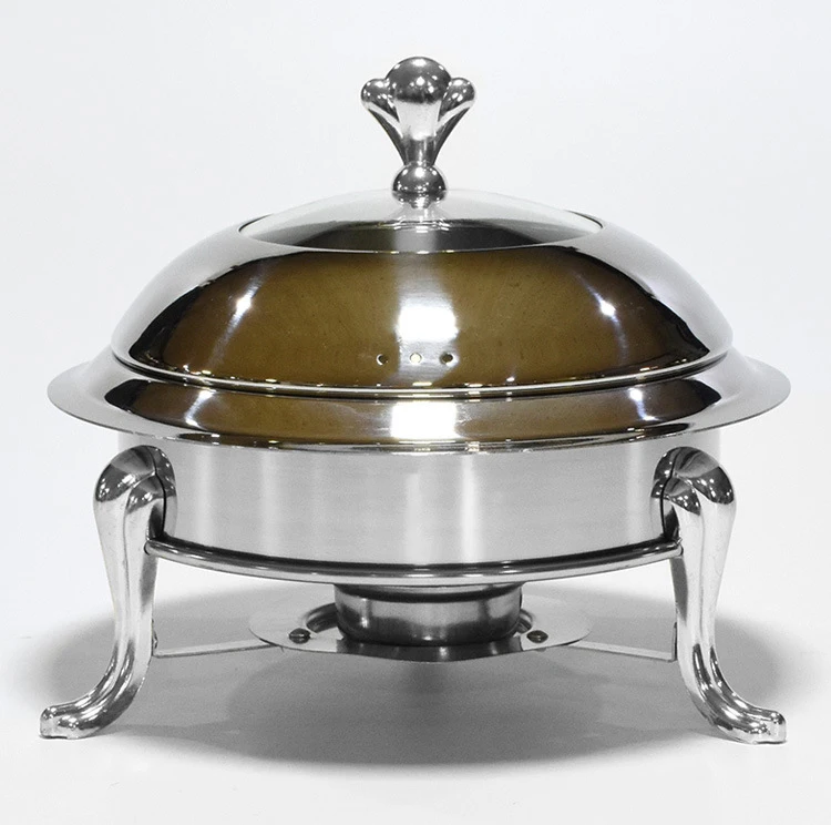 New Hotel Buffet Chafe Set Catering Equipment 18/20/22/24/26/28cm Stainless Steel Food Warmers