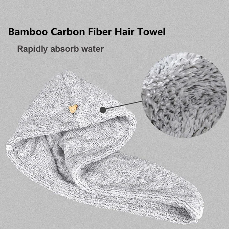 
Natural Bamboo Wrap Quick Drying Ultra-Soft Absorbent Microfiber Towel For Hair For Bath Quick Dry Hair Towel 