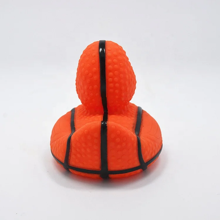 
Wholesale Promotional Custom Soft PVC Bath Duck Squeeze Floating Plastic Basketball Rubber Duck 