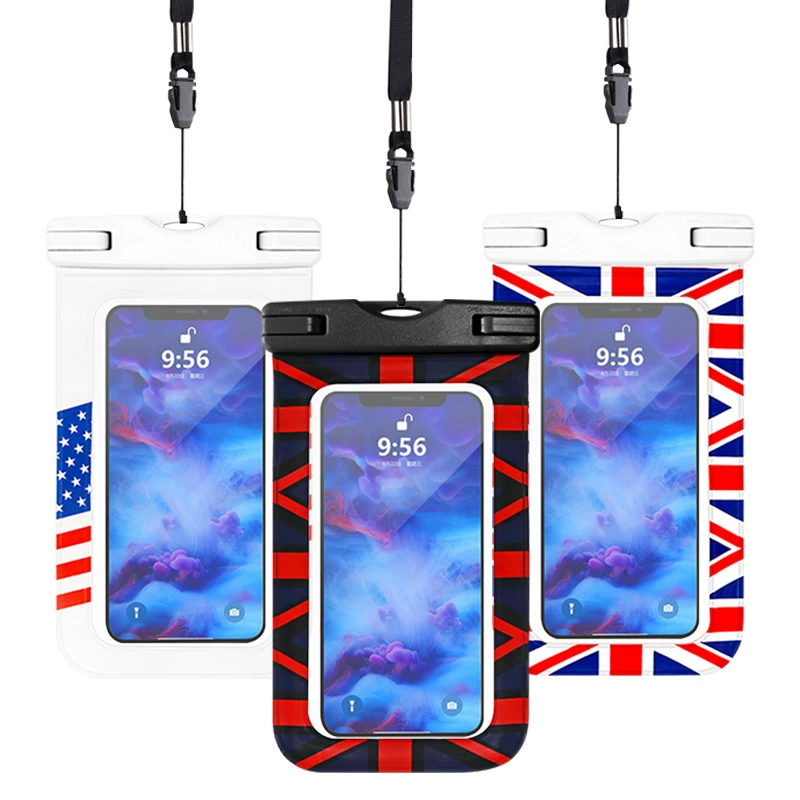 Free Sample Hot Sport Waterproof Phone Pouch Cell Phone Pvc Phone Case For Swimming Logo Promotion Gift Customize