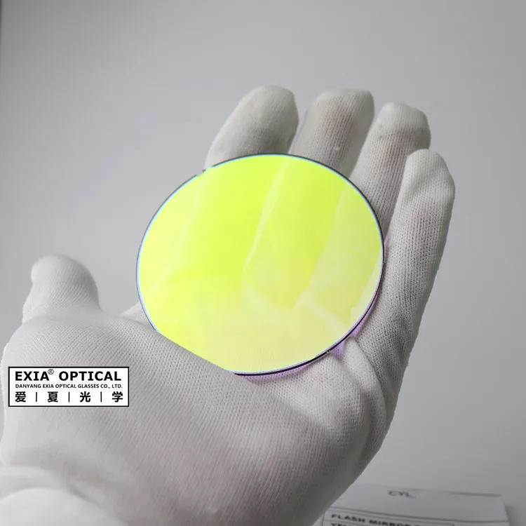 Солнцезащитные очки EXIA A37 с желтыми зеркальными линзами SHMC UV400 изогнутые 0 градиентных цветов