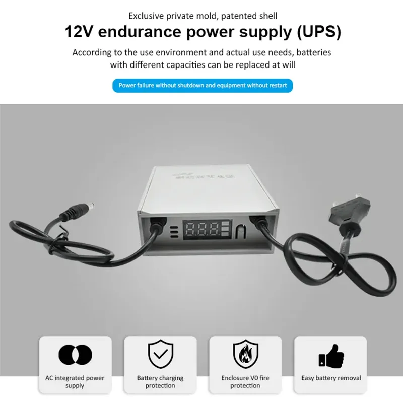 Wistino solar camera router special outdoor waterproof fireproof long term power supply uninterruptible power supplies (ups)