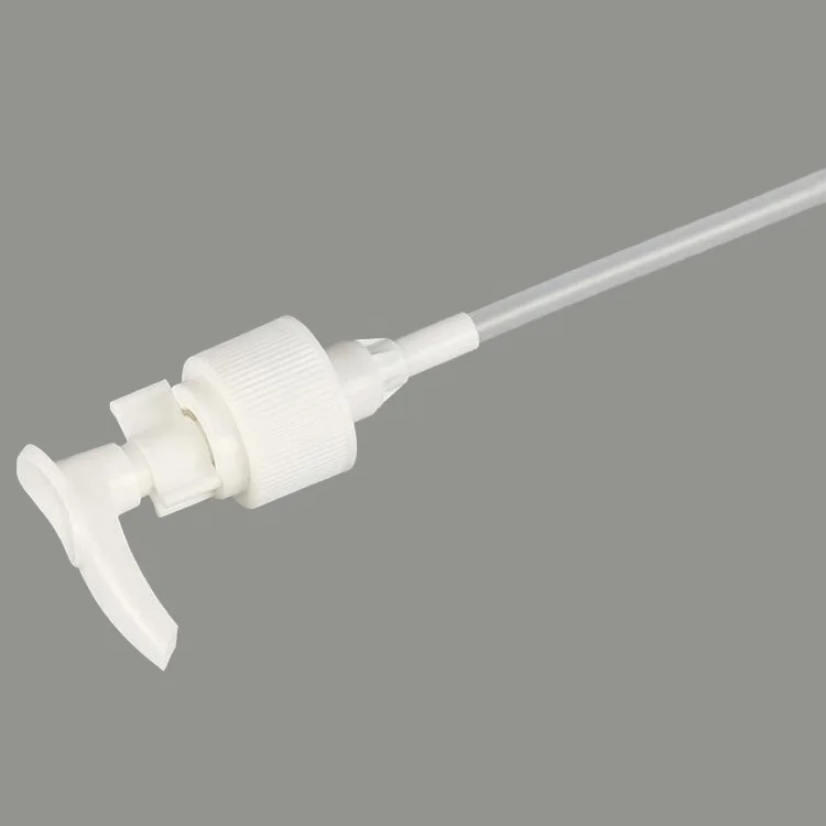 24/410 clip lock ribbed plastic lotion pump for  hand sanitizer bottle