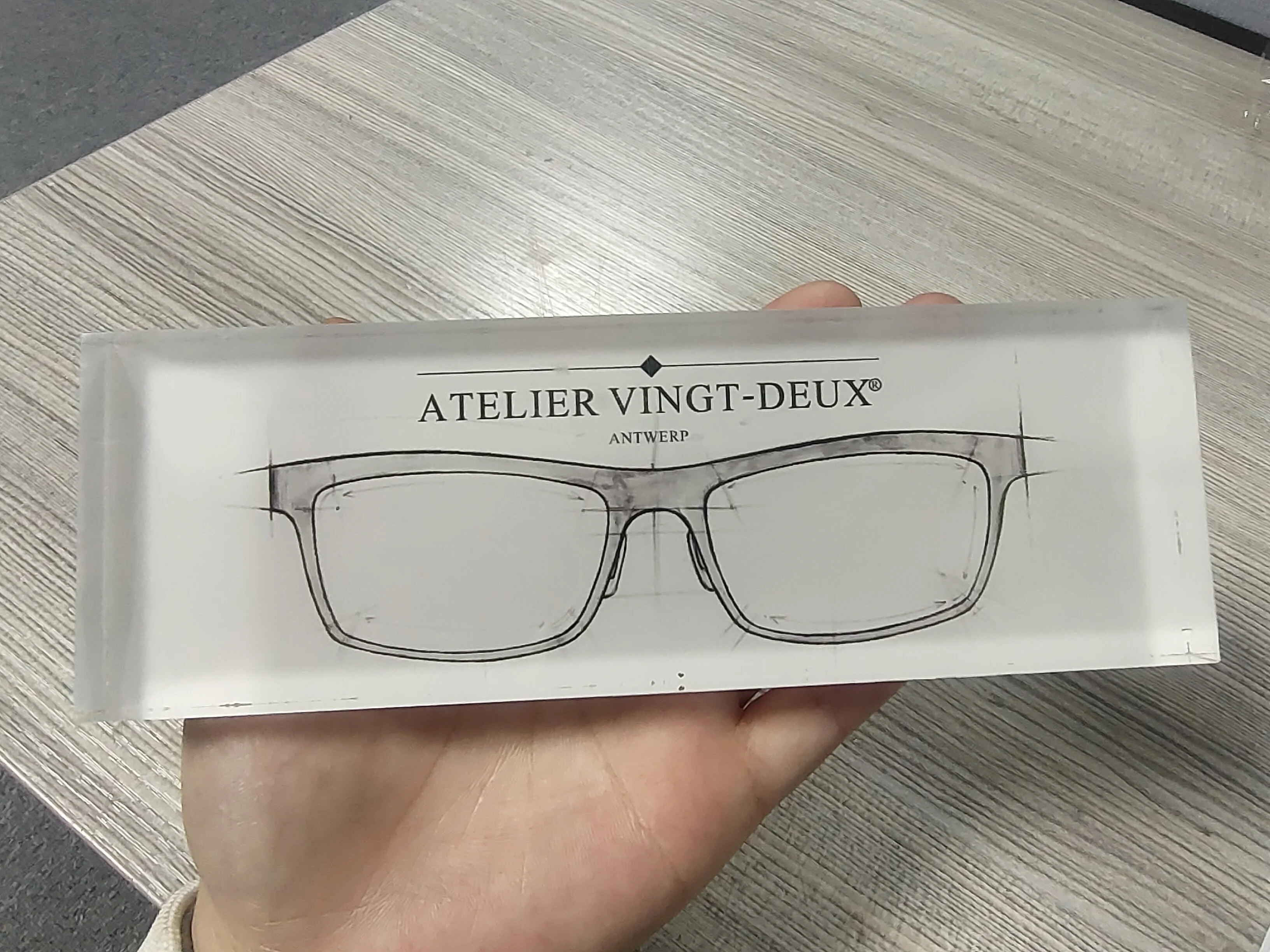 Modern Acrylic Nameplate Sign Office Desk Name Sign