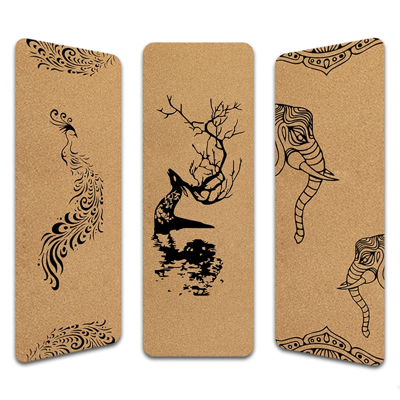 non slip eco friendly yoga mat TPE  Organic cork mat Fitness exercise custom logo Premium pilates mat