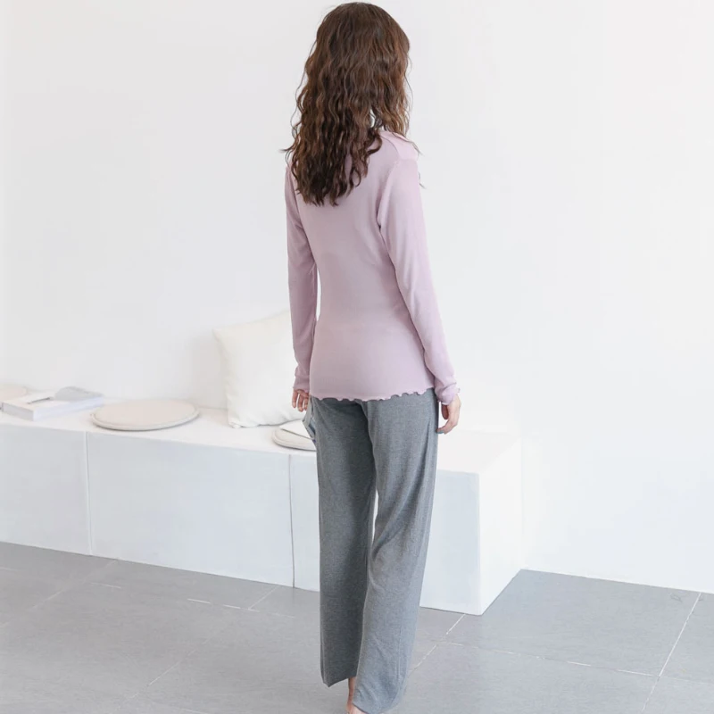 wholesale maternity clothes long sleeve women home wear cozy maternity pajamas for fall and spring season