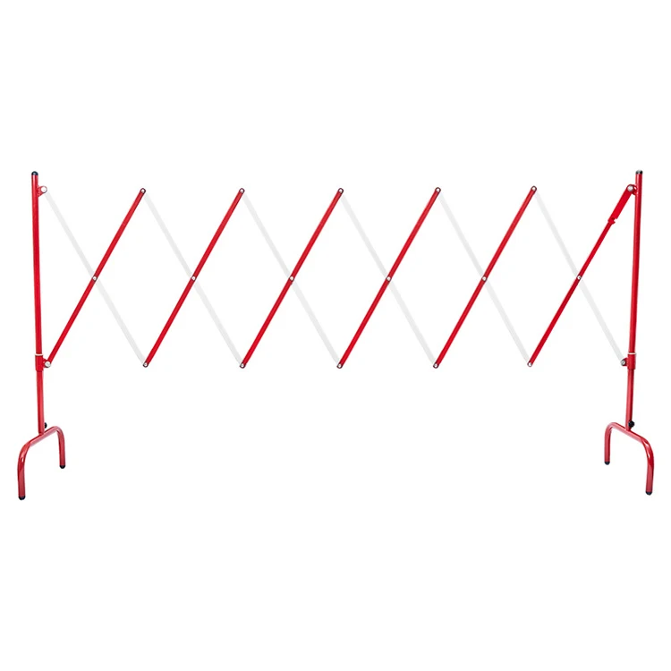 Steel barricade metal driveway highway retractable crowd parking expandable barrier