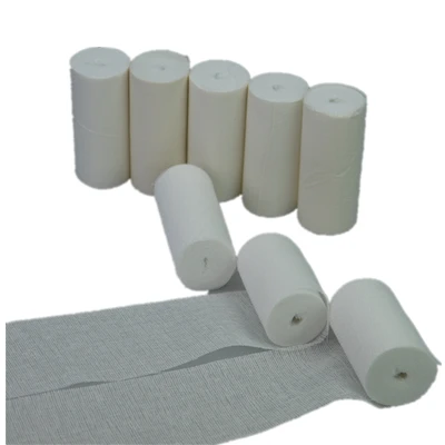 Medical absorbent cotton crinkle gauze bandage