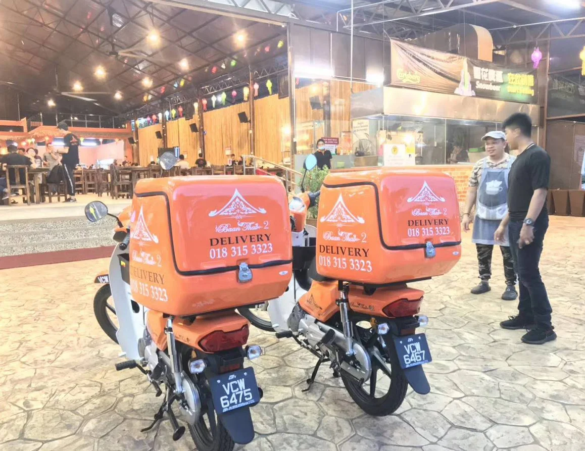 
pizza bicycle and motorcycle rear delivery box with led Model no. JYB-04 