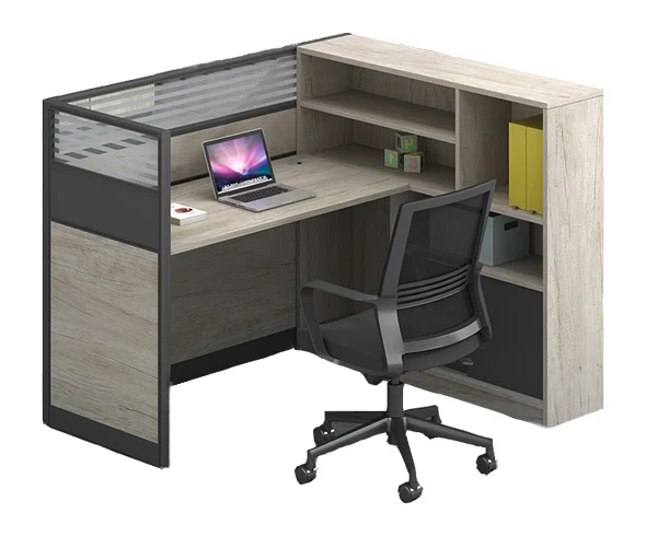 China manufacturer office modular furniture with cabinet 1/2/3/4/6 person wooden office staff workstation desk