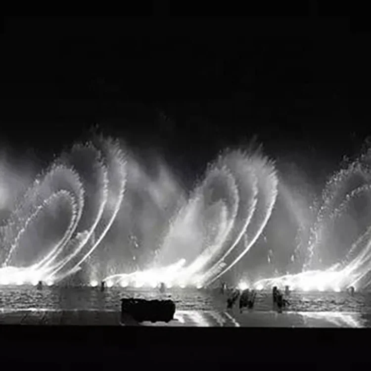 Colorful Music Fountain Dancing Floating 1D 2D Swing Water Fountain for Lake Pond