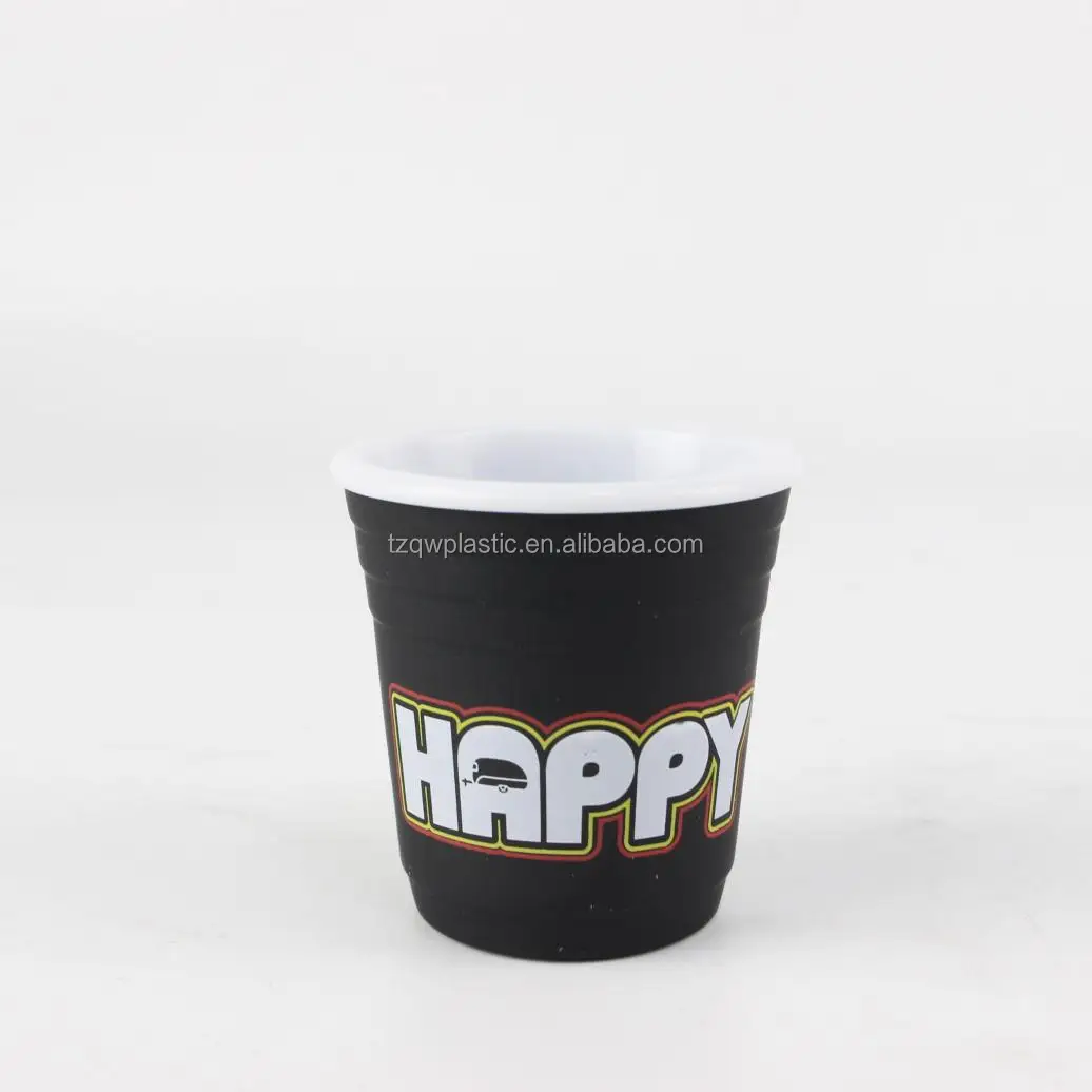 Reusable Mini Cup 2oz Red Cups Plastic Party Shot Glasses - Drinking Games Beer Pong Jello Shooters