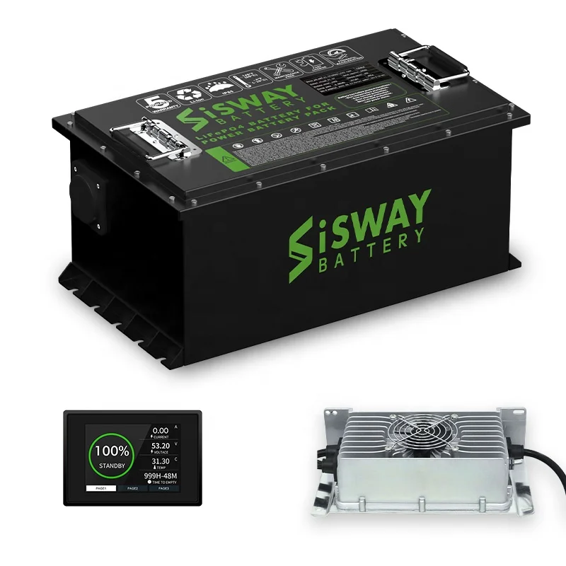 Custom  Capacity 36V 48V 72V Lithium Ion Battery Pack 51.2V 50Ah 100Ah 105Ah Lifepo4 Battery With Lcd Display For Culb Car