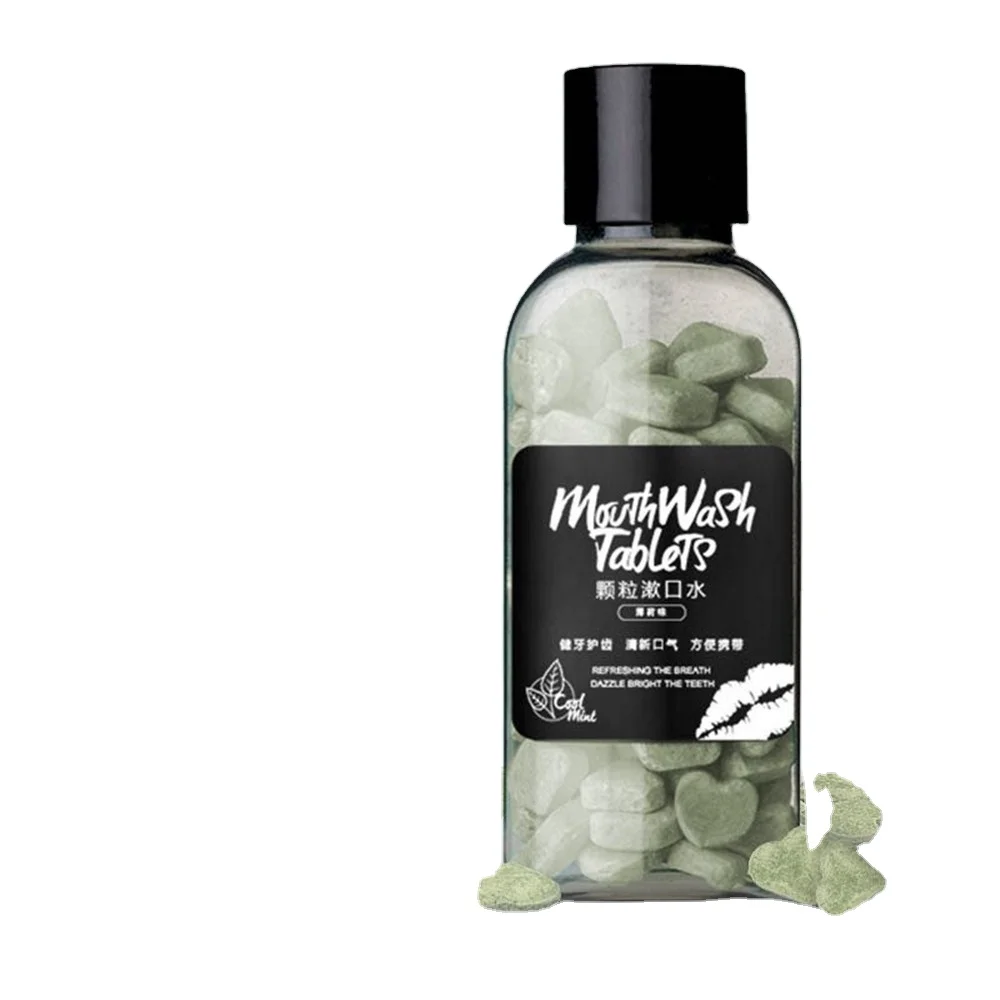 Private Label Mint Flavor Whitening Toothpaste Mouthwash Tablets