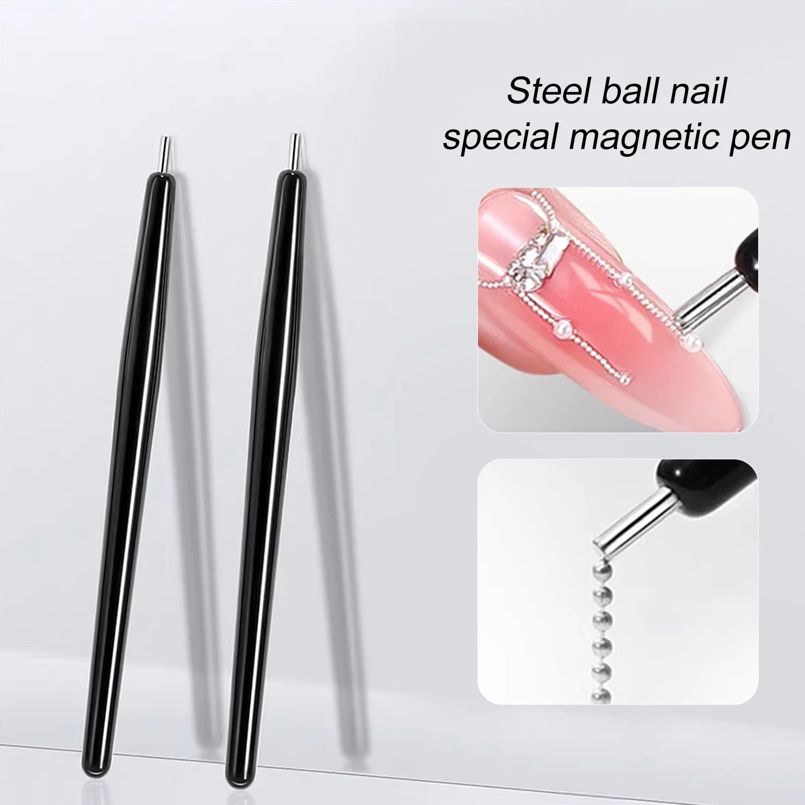 New High-Precision Magnetic Pen for Nail Art Special Steel Ball Suction Tool  Wholesale