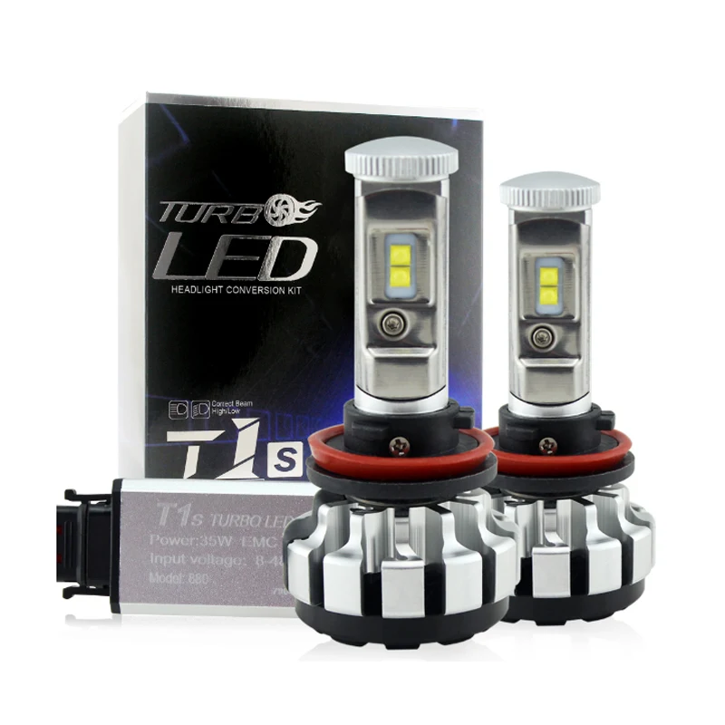 T1 led para auto auto headlights turbo LED H13 9005 9006 H8 H11 LED headlight h4 Luces led