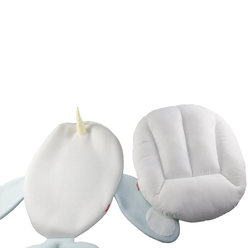 Custom breathable comfortable Tencel portable removable removable whale shape baby sleeping pillow