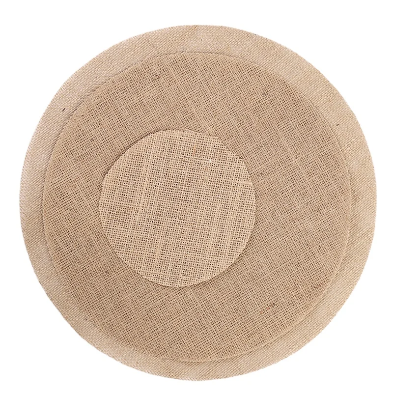 Customized Size Jute Burlap Sheet DIY Rustic Round Square Hessian Placemats 100% Jute Fabric Natural Treated Burlap Sheet