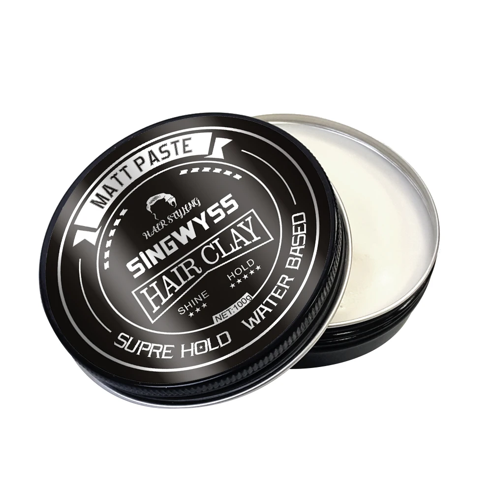 100g matte wax strong hold no flake hair paste hair styling wax for short hair