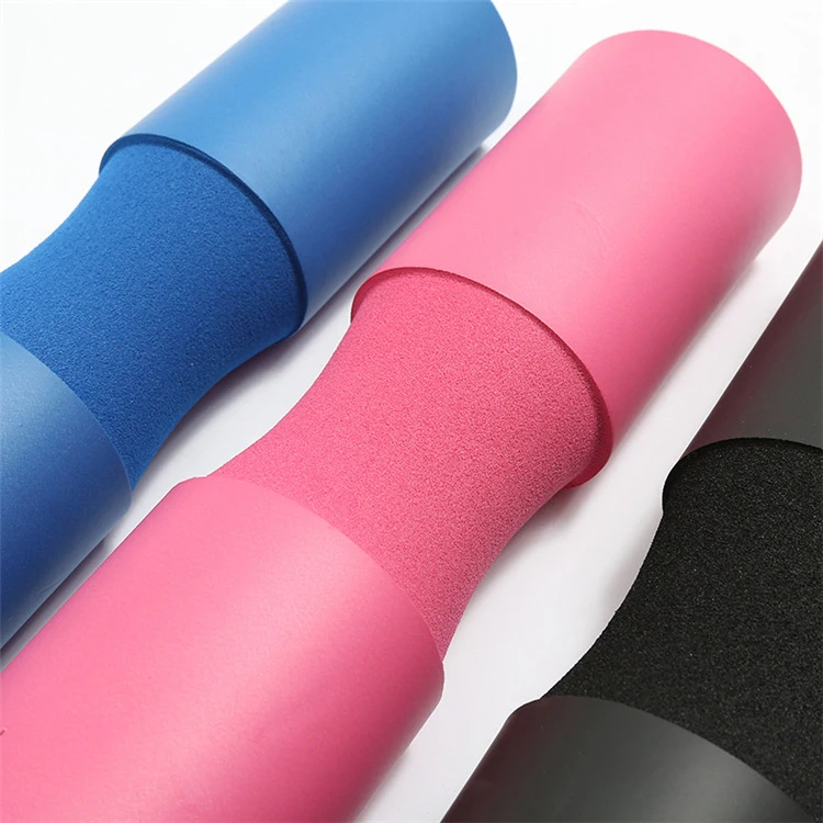 
Weightlifting Shoulder Protective Foam Barbell Pad Long Pink Neck Shoulder Barbell Squat Pad With Straps 