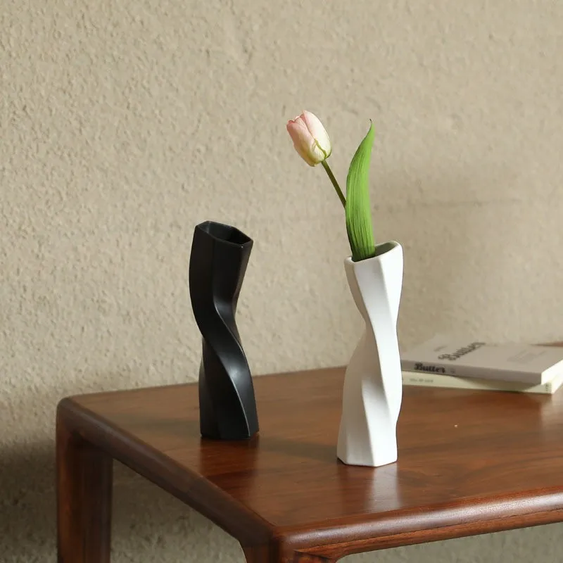 Nordic simple ceramic vase flower arrangement dried device home living room dining table decoration pieces
