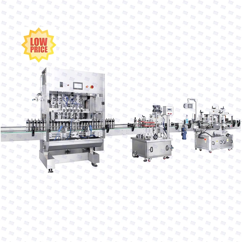 Automatic 100-1000ml 2/4/6/8 Heads Piston Paste Honey Sauce Cosmetic Cream Alcohol Shampoo Oil Servo Filling Filler Machine