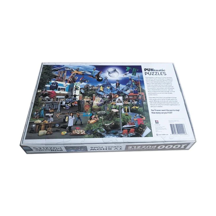 Custom printing eco friendly 1000 pieces jigsaw puzzles for adults