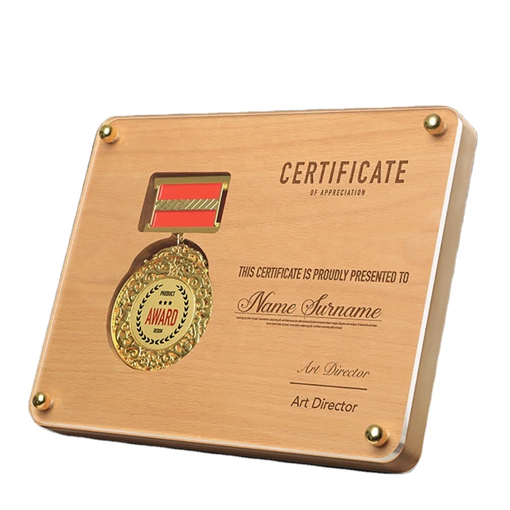 Wholesale Engraving Wood Souvenir Award Plaque For Award Ceremonywooden plaque souvenir