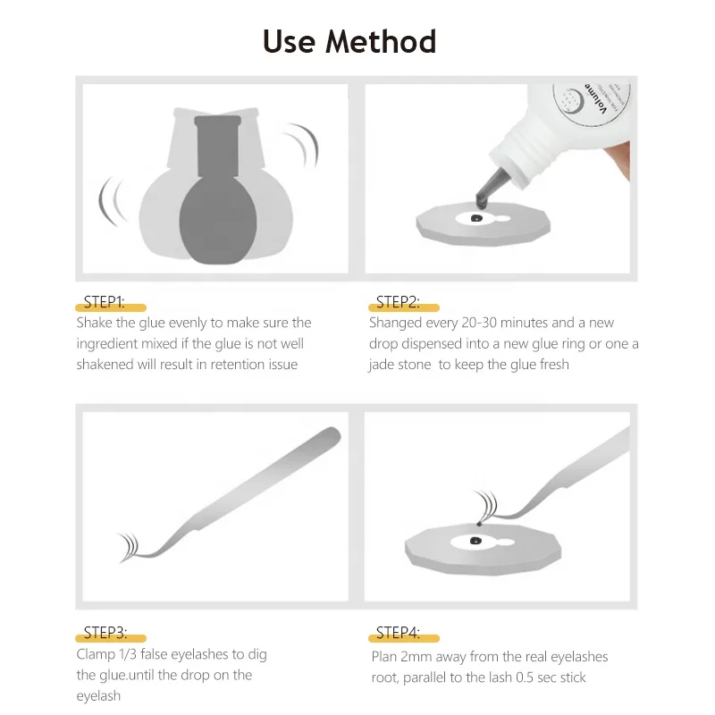 latex eyelash glue sensitive adhesive private label cyanoacrylate korean eye lash adhesive for eyelashes ultra plus