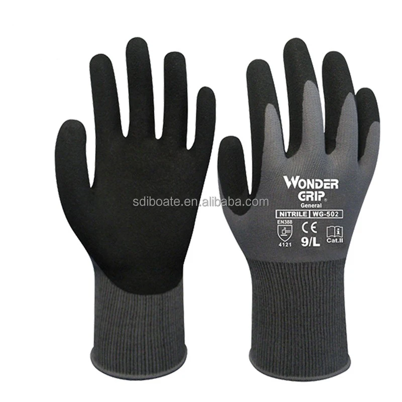 HyFlex 11-840 economic Abrasion-Resistant Nylon Spandex Nitrile Coated Industrial Gloves for Automotive