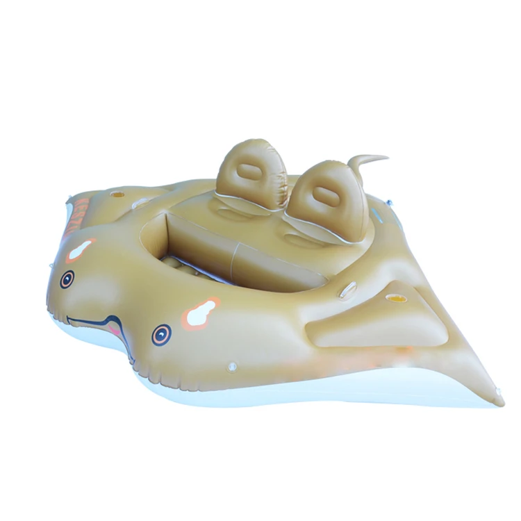 0.4Mm Pvc Water Park Pool Float Inflatable Raft Kids Ride On Water Toys With Electric Motor