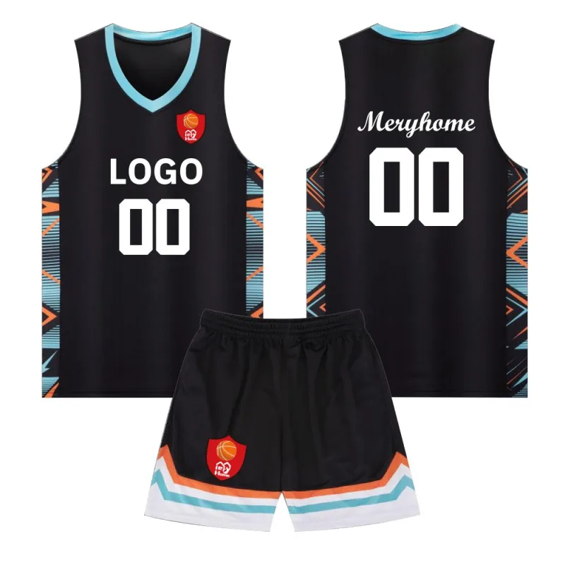 Dark Blue Color Basketball Uniforms Set Custom Design Basketball Wears for Women Breathable 100% Polyester Cheap Sport Uniform