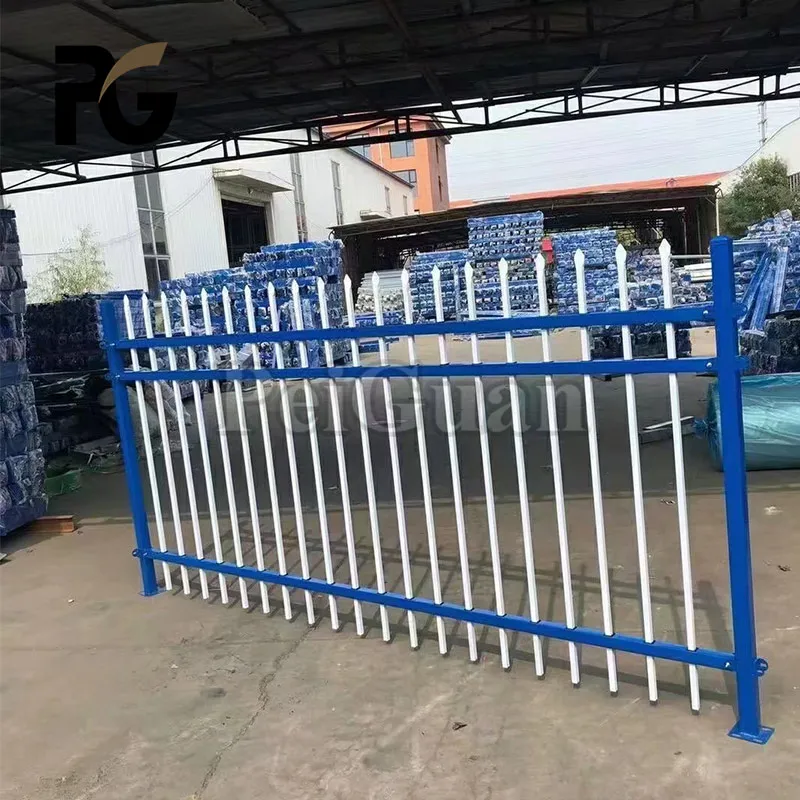 Europe New Design Decoration Garden Galvanized Wrought Iron Fence Spike Metal Fence