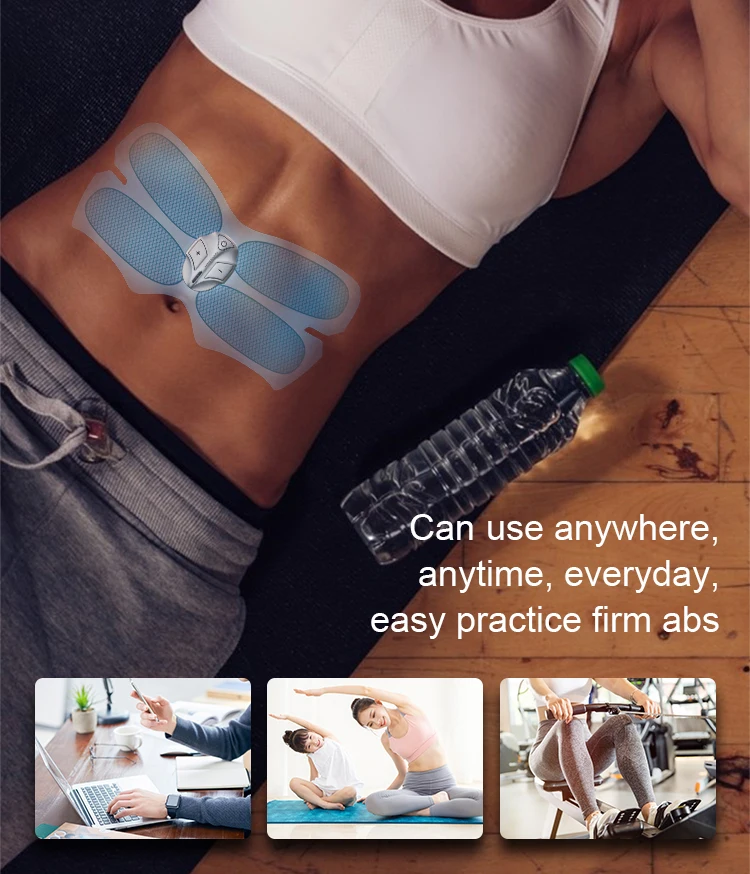 
Home Use Body slimming massager electronic wireless abdominal muscle trainer electric stimulant firm abs stimulator 