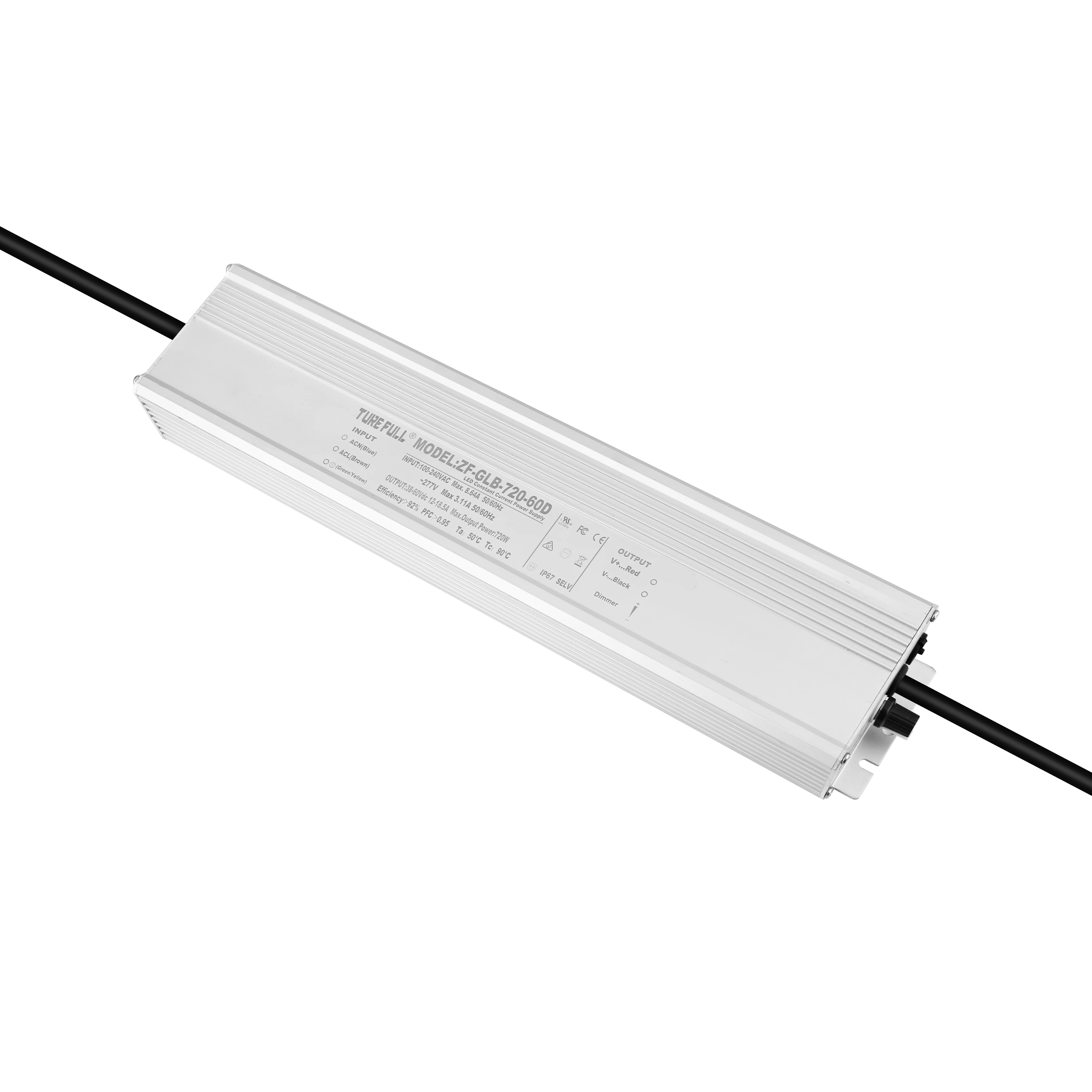 100W 150W 200W 240W 320W 400W 480W 720W Waterproof 0-10V knob dimmable LED driver power supply network port