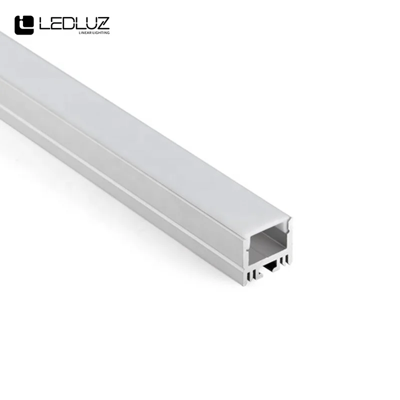 Good Heat Dissipation U Shape Surface Mounted Flat LED Aluminum Profile For LED Strips