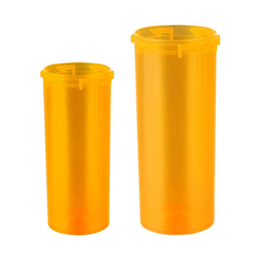 Янтарные пустые пластиковые флаконы с защитой от детей для 6DR 8DR 10DR 13DR 16DR 20DR 30DR 40DR 60DR