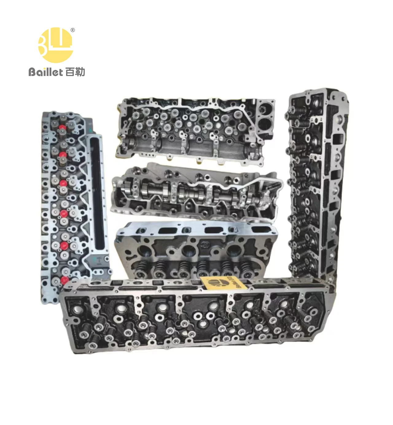Factory 4M50 Cylinder Head Assembly for excavator Engine parts Cat Hitachi Doosan Mitsubishi Hyundai 6D102 C7 C9 V3300 320C 6wg1