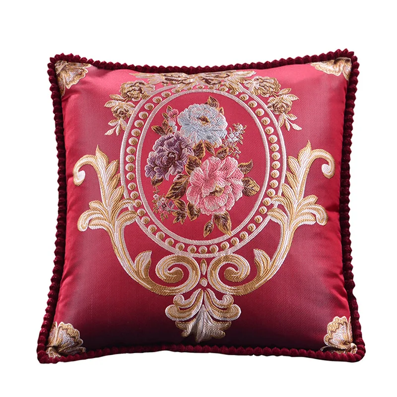 New  item Cushion cover Decorative European Jacquard Vintages Sofa Pillowcase for Home Decor  Sofa Living Room