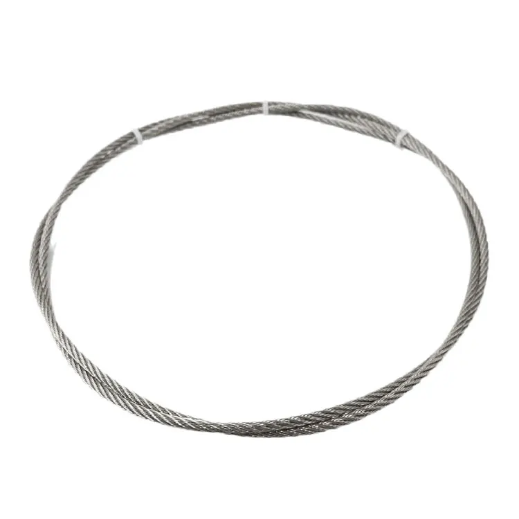 SS304 7*7 0.36mm-5mm  Stainless Steel Wire Rope Steel Wire Rope Price Cable Steel Strand