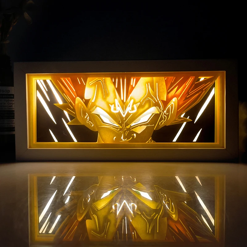 120 design Wholesale High Quality 3D Anime Paper Sculpture Night LED lamp light box with Remote Control for home decoration
