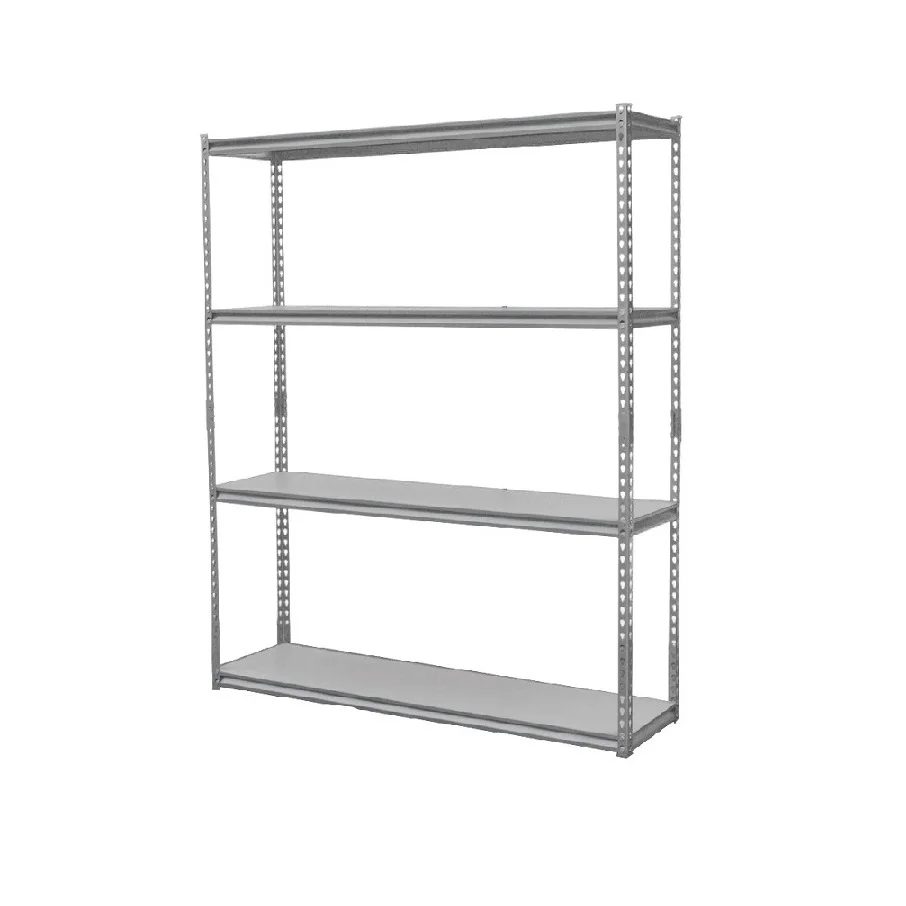 Factory Price Carbon Steel Warehouse Rack 4 Layer Metal Boltless Shelves