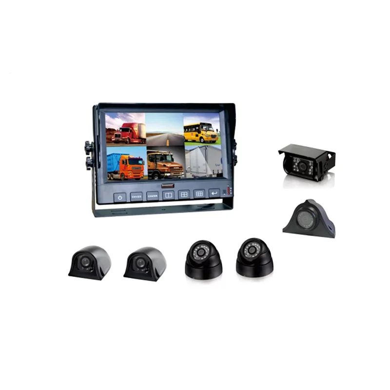 6CH 1080P Touch Screen DVR monitor Driver Aid Camera System Vehicle Reversing aid and fleet management with 4G GPS
