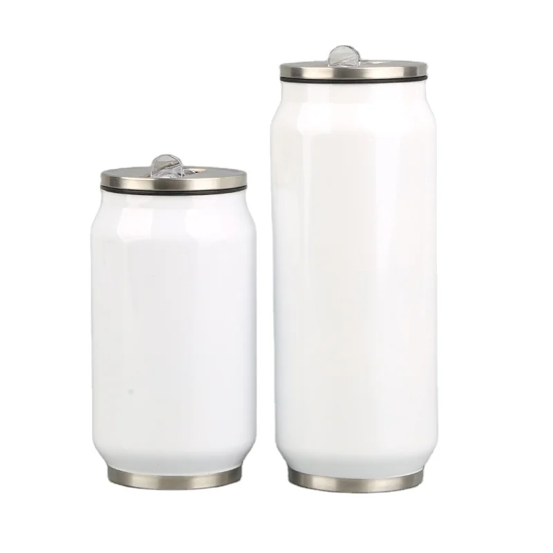 Сублимационная банка для бутылок, белая самодельная пивная Сода из нержавеющей стали с двойными стенками, 380 мл, сублимационная банка, стакан с крышкой