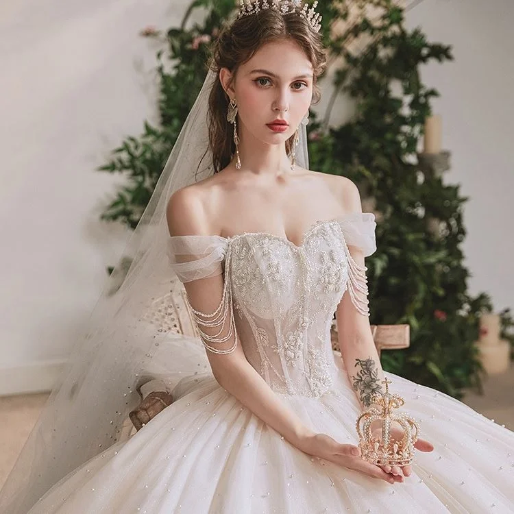 Свадебное платье 2021 Свадебные платья Бальные Свадебные платья с хвостом