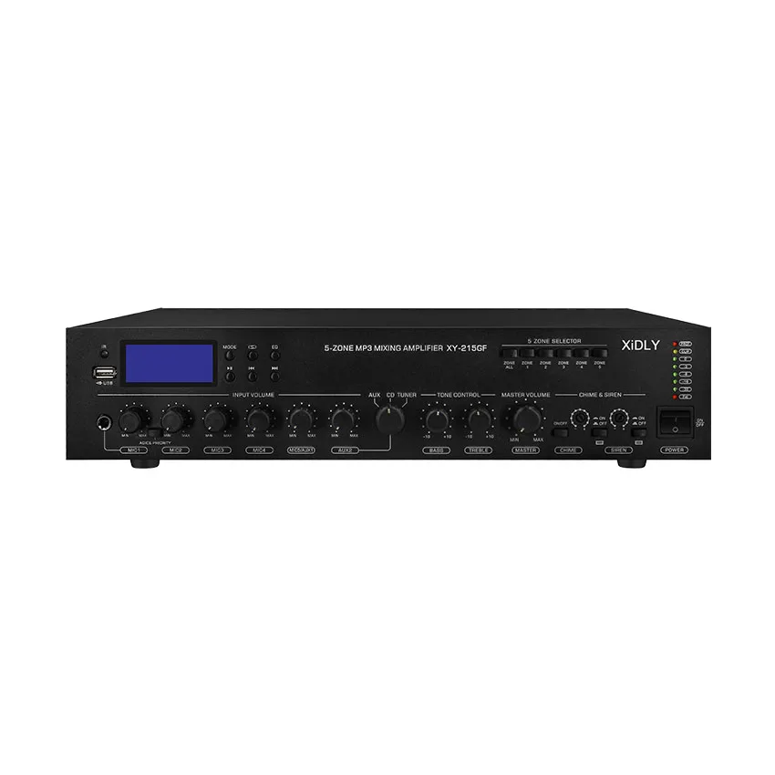 Микшерный усилитель XIDLY PA 5 зон MP3