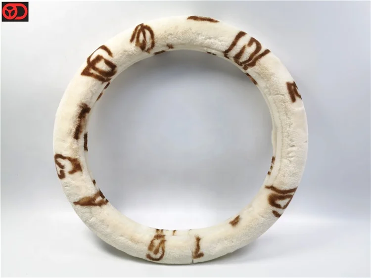 
Faux Fur Car Accessories Shop Plush Protector Auto Car Steering Wheel Cover for Accesorios Para Autos 