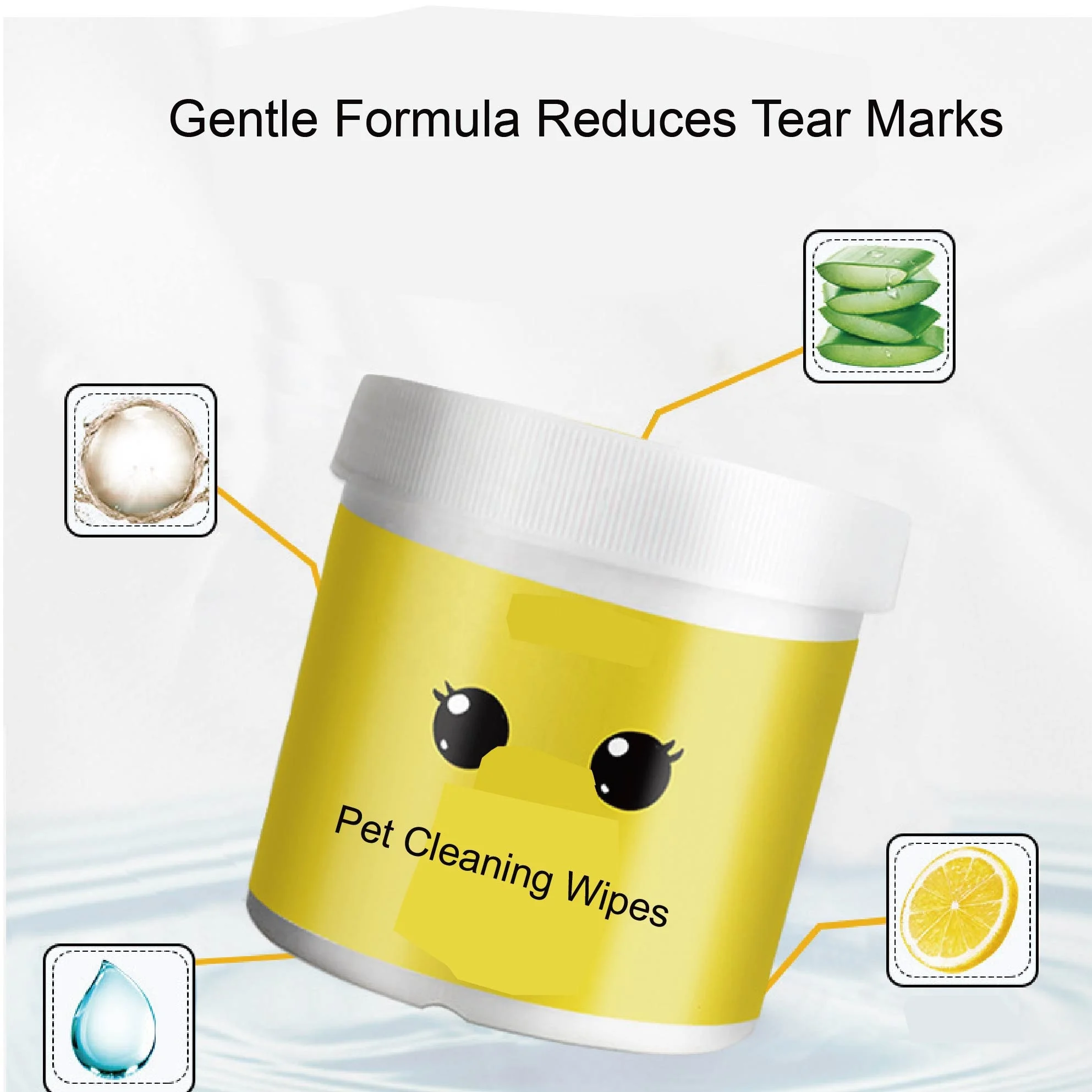 Deodorizing Multi Purpose Dog Plant Based Cleaning Aloe Compressed Towel For Dogs Cats Hypoallergenic Pet Wipes