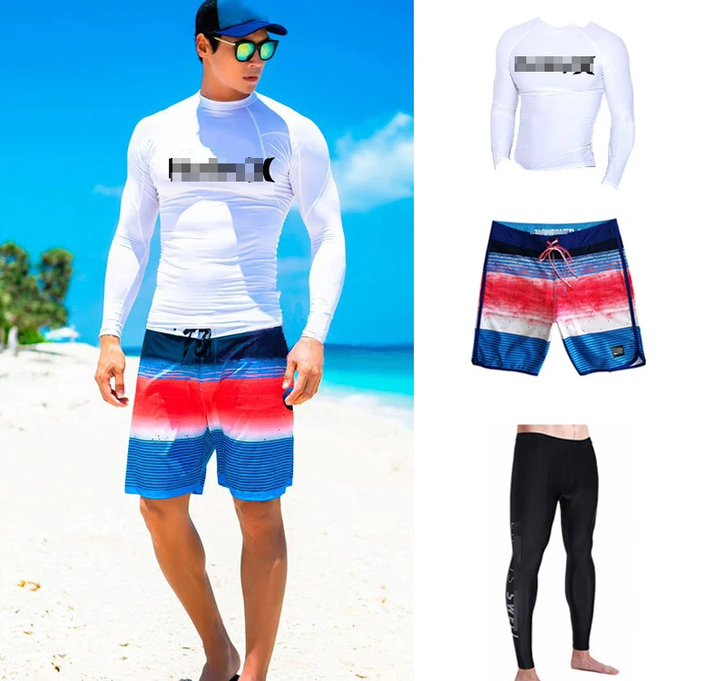 Hot selling wetsuit full body sunscreen warm swimming long sleeve surf shorts