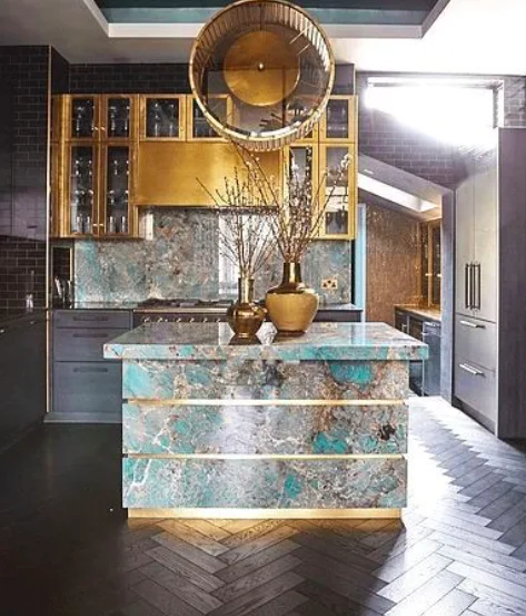 Natural Brazil Green Onyx Stone Marble Slab Tiles For TV Background Countertops Wall Decor